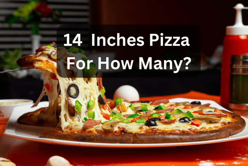 how many people a 14 inch pizza feeds